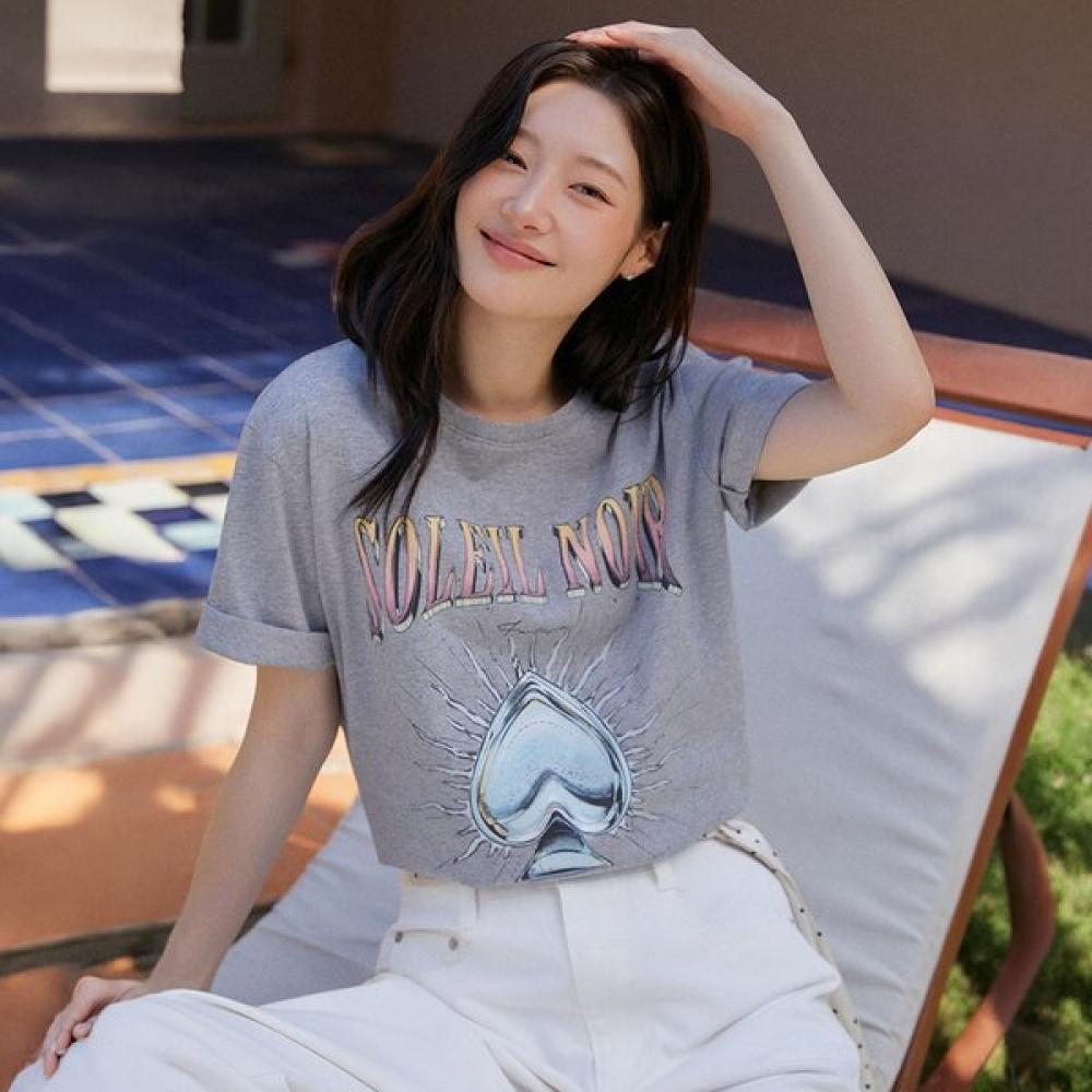 On On Women Spade ArTwork T shirT New6me518 MELANGE GREY/S_01