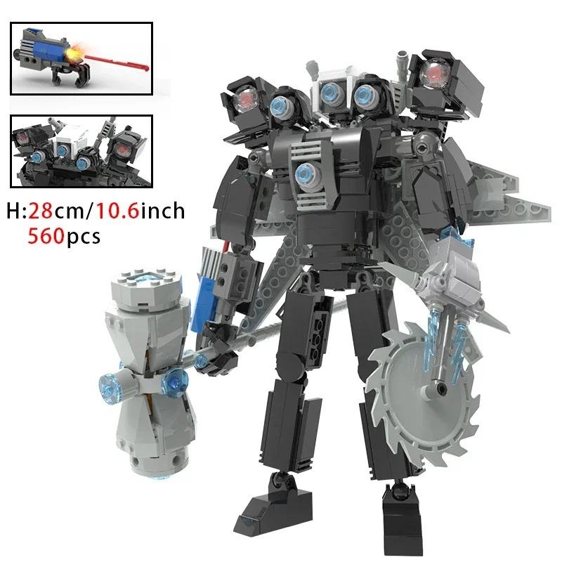 MOC Skibidi Toilet Stavebnice Pro Děti Titan Cameraman Speakerman Model Klasické Hračky Pro Kluky Narozeninové Vánoční Dárky