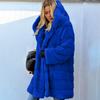 Women's Fashion Thickening Faux Fur Big Hooded Long Parka Coat Overcoat Winter Keep Warm Peacoat Jacket