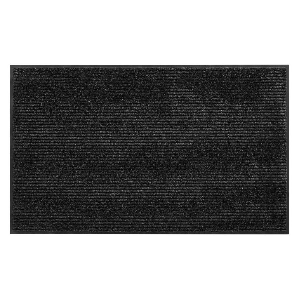 Front Door Mat, 2438 x 1219 mm Commercial Floor Mat for Indoor and Outdoor, Stylish Striped Industrial Carpet with PVC Backing, Heavy Duty Washable