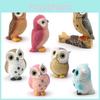 Wildlife Resin Owl Figurine Collectible Model For Nature Enthusiasts And Decor