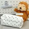 Large Capacity Bow Print Pen Bag Portable Lightweight Stationery Organizer for Teens School Travel Daily Use