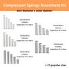 0.011x0.16x0.39 Compression Springs Mechanical Projects Rust-resistant High-strength Springs Clear Plastic Boxes