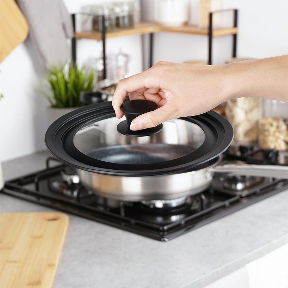 Universal Glass Silicone Lid for Pots and Pans 18/20/22 Cm