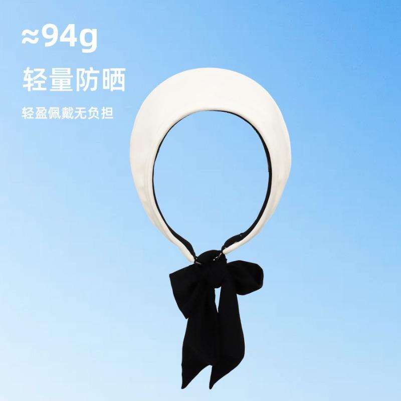 Vacation Wind Sun Protection Empty Top Hat Women's UV Protection Empty Top Sun Hat Outdoor Riding Seaside Leisure No Top Hat