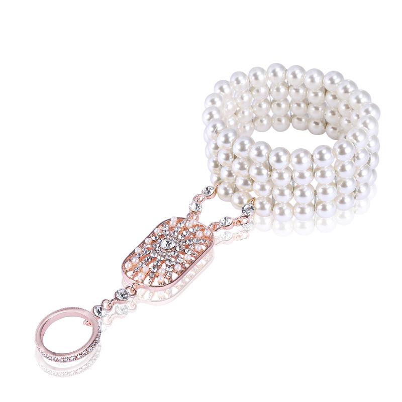 

Gatsby-Style Crystal Pearl Bracelet - European & American Bridal Jewelry Gift