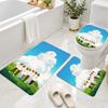 3Pcs Flannel Toilet Mat Set ENHYPEN Bathroom Rug Non Slip Bath Carpet Home Decor