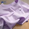 T-shirt ajusté en coton violet pour femme Warrior