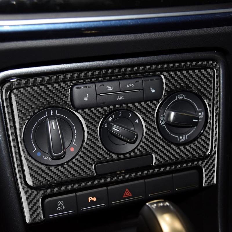 Auto Interior Accessories For VW VolkSwagen Beetle 2012- Carbon Fiber Gear Shift Panel Inner Door Handle Cover Trim Sticker