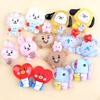 cartoon Cute BT21 themed charm suitable for slippers and sandals 3D soft PVC shoe charm DIY fashion shoe decoration accessory