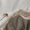 GL-Kids Korean Spring Striped Edge Sweater - Unisex Baby Loose Long-Sleeve Pullover