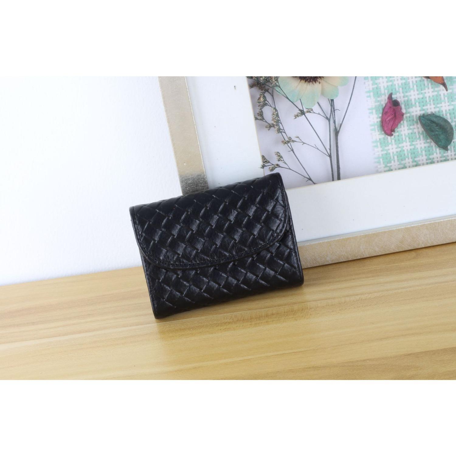 Женский кошелек из коровьей кожи маленький простой и удобный многоцветный ручной кошелек на молнии сумка для карточек 1389₽