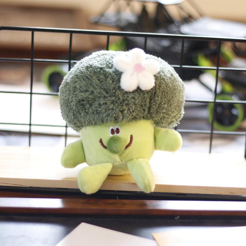 Adorable Plush Broccoli Keychain Cute And Soft Vegetable Toy Bag Charm