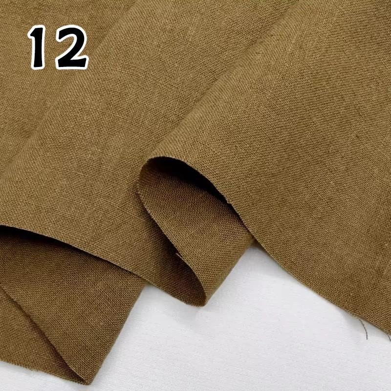Linen and Ramie Hanfu Fabric Soft Breathable Against Skin Cloth Natural Yarn-dyed Dress Robe Hanfu Dress DIY Designer Wholesale