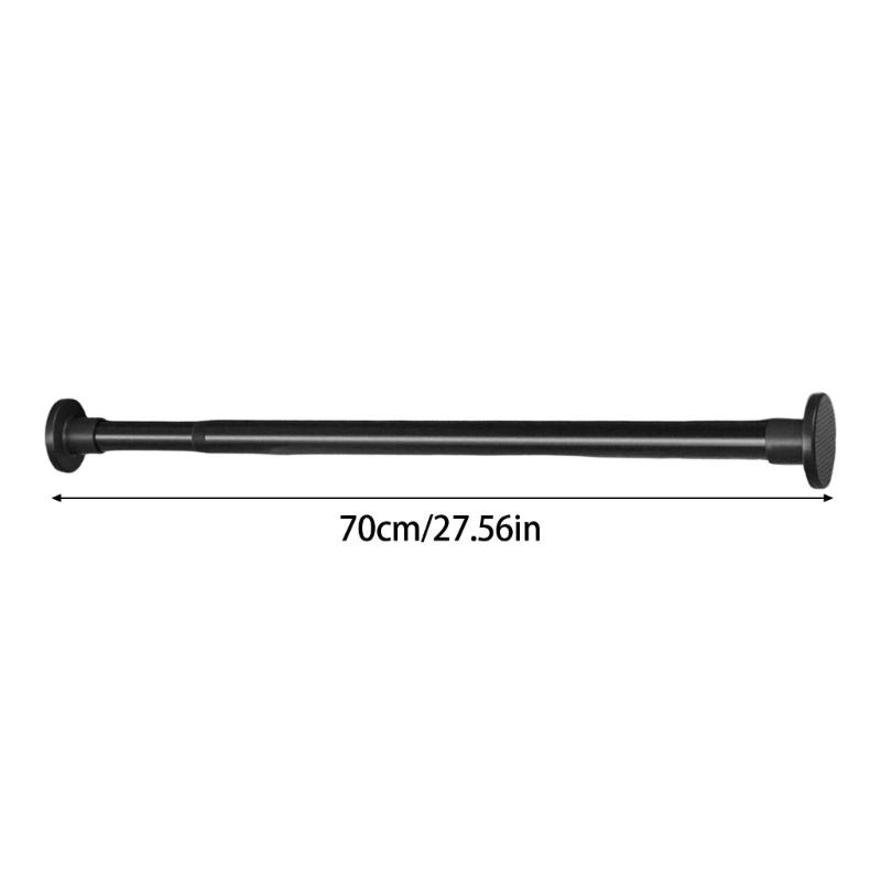 Extendable Nonslip Curtain Poles 70~120cm Practical Adjustable Length Bathroom Rail For Shower Window Drying