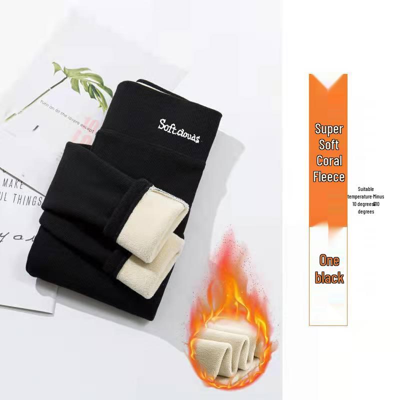 LangSha Women's 400g Lamb Wool Thermal Leggings