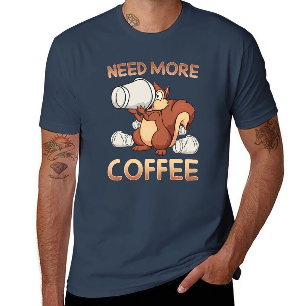 Need More Coffee Tshirt Breathable Basic Cotton Tshirt