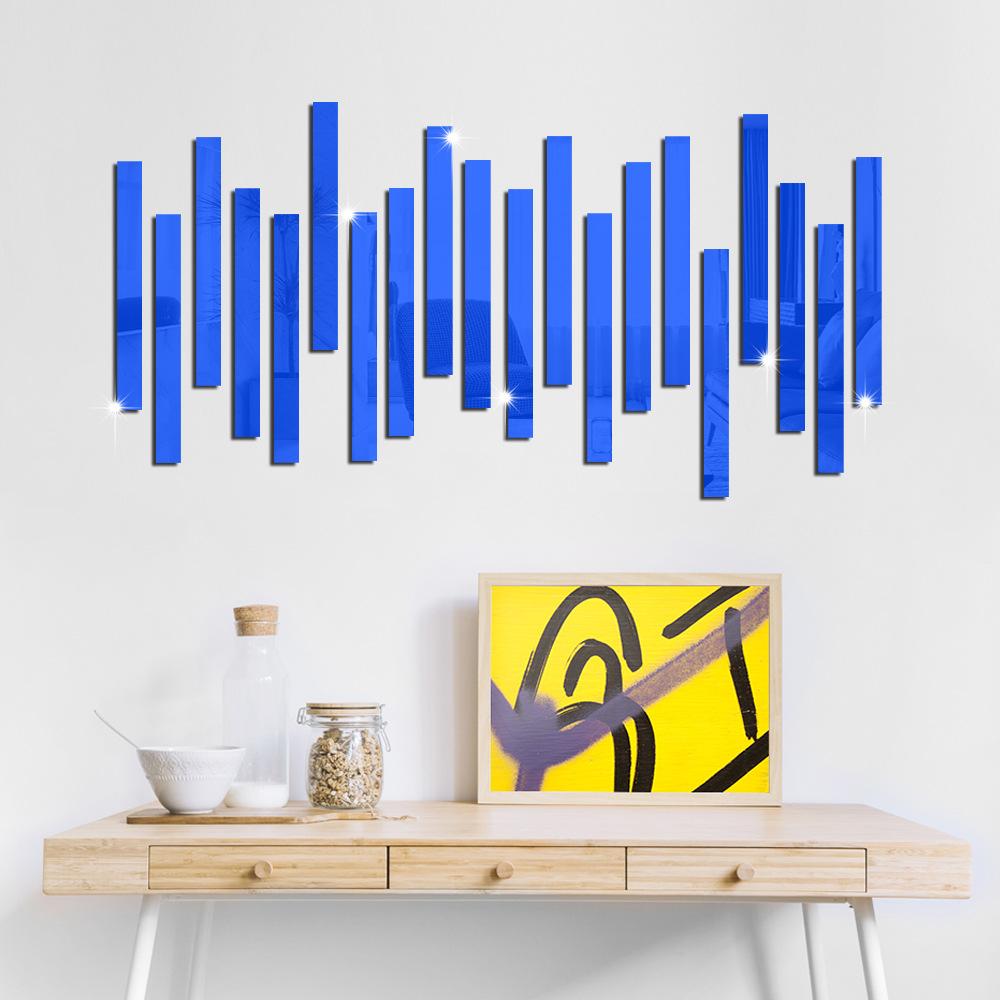 3*30cm Acryl Spiegel Grenze Dekorative Linien Wand Aufkleber Decke Taille Diy Selbst Klebe