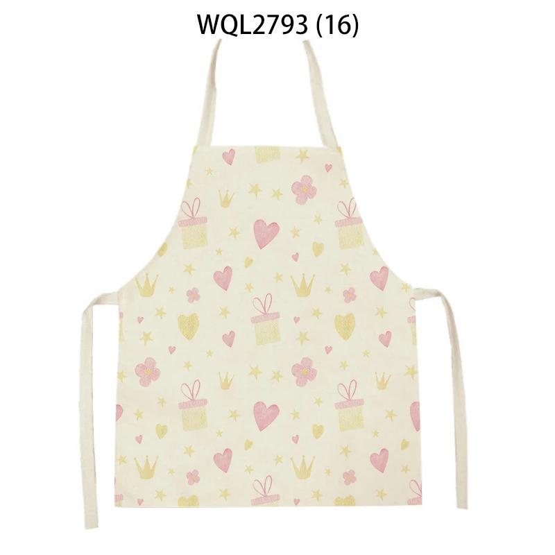 Cute Gifts Pattern Sleeveless Kitchen Aprons Home Decor Baking Accessories Household Cooking Pinafore Cleaning Tool Delantal