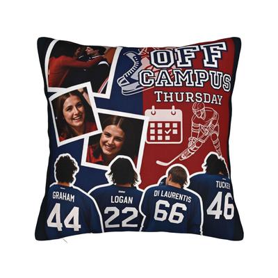 Off Campus Poster Pillow Case  Soft Pillow Cover For Sofa Car Home Decor Vintage Pillowcases