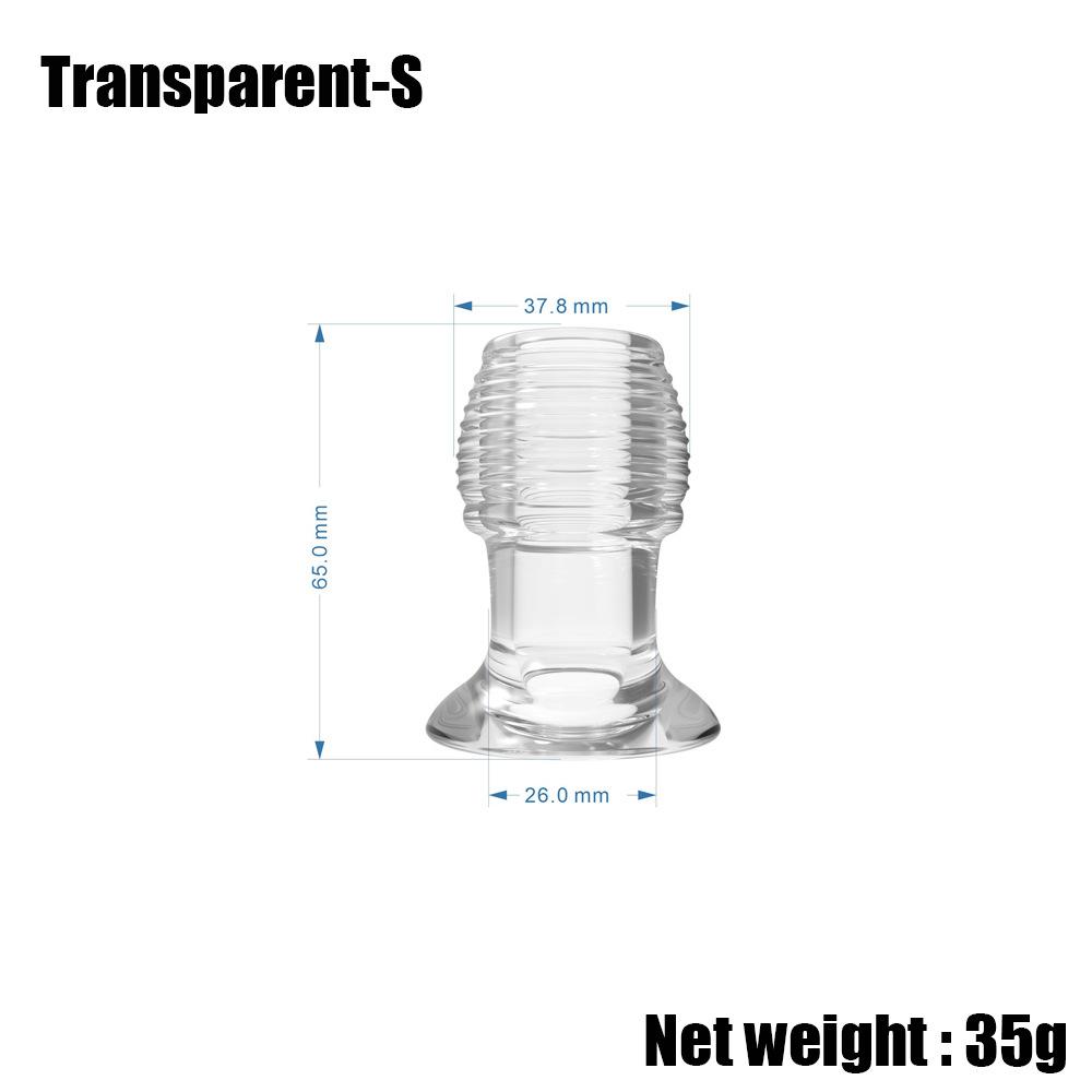 Hollow Vaginal Speculum Peeking Anal Butt Plug Vagina Expander Tunnel Transparent Anus Dilation Dilator Enema Sex Toys for Adult Women Gay Men