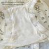 Sweet Floral Lace Trim Panties for Girls: Comfortable, Breathable, Skin-Friendly, Mid-Rise Briefs with Extended Crotch