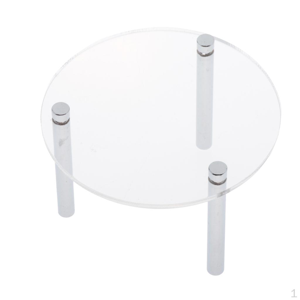 

1 piece Round Clear Acrylic Display Riser Figure Rack for Decoration and Organizer 5.5cm