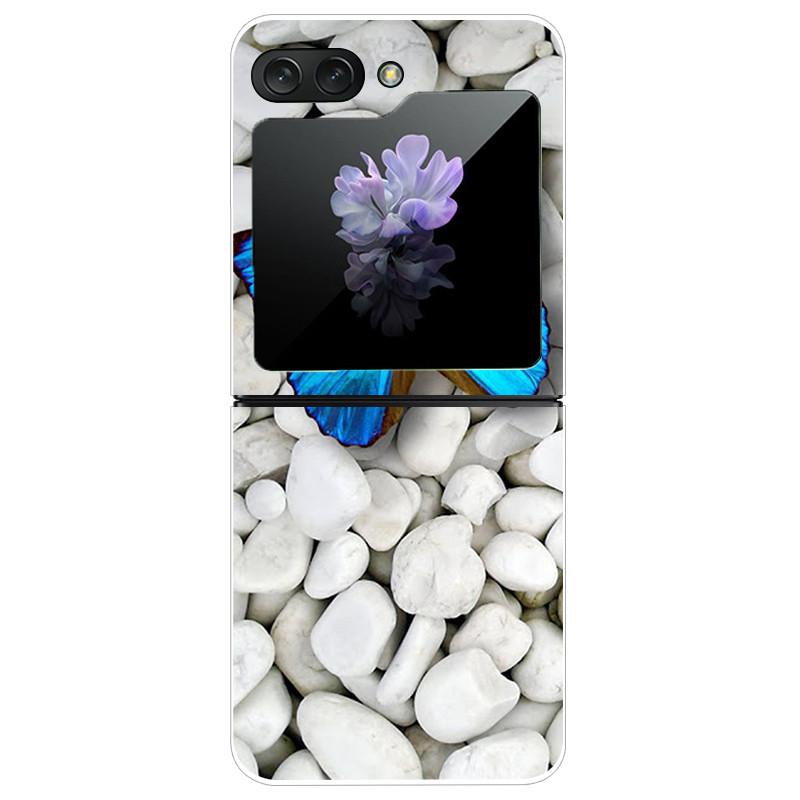 Für Samsung Galaxy Z Flip5 Hülle Harte PC-Handy-Rückabdeckung für Samsung Galaxy Z Flip 5 5G Hüllen 6,7'' ZFlip5 Niedliche Katze Funda Schale
