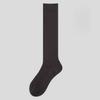 Female Spring and Autumn Solid Color Double Needle Micro Pressure Show Thin Leg Pile Socks