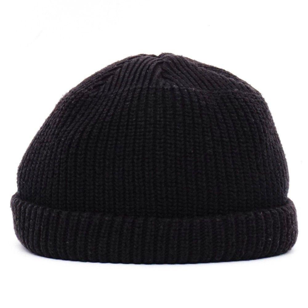 Used KIJIMA TAKAYUKI Cotton Acrylic Knit Cap Black KN-231004
