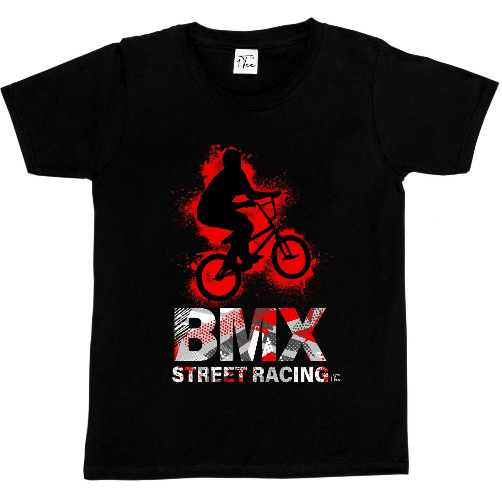 1Tee Kids Boys BMX Street Racing T-Shirt S