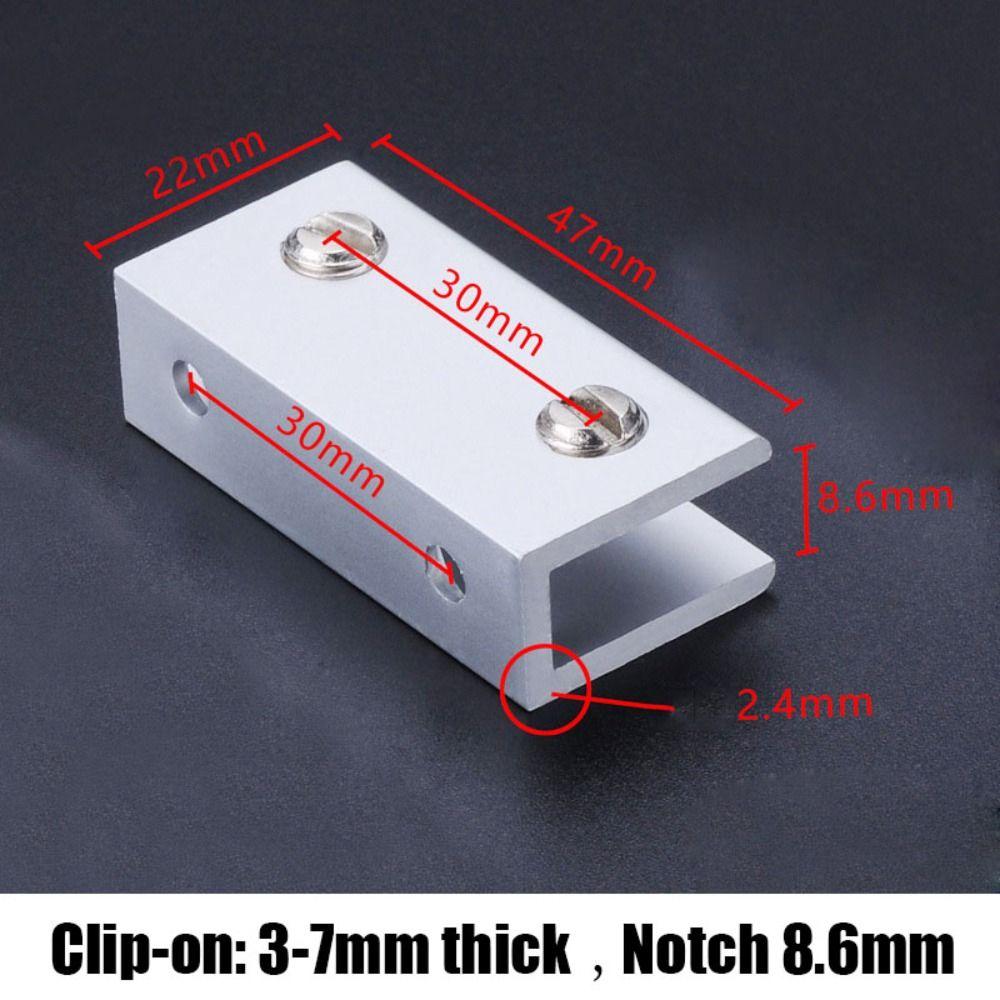 Suitable for 3-12mm Glass Wine Cabinet Divider Bracket Aluminium Zinc Zinc Alloy Shelf Bracket  Laminate