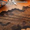 Spooky Bat Cobweb Black Table Runner for  Party Decoration, Polyester Fabric Cobweb Table Runner Cover