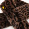 Thicken Warm Plush Scarf Windproof Faux Fur Scarf Cute Leopard Print Scarf  Winter Season