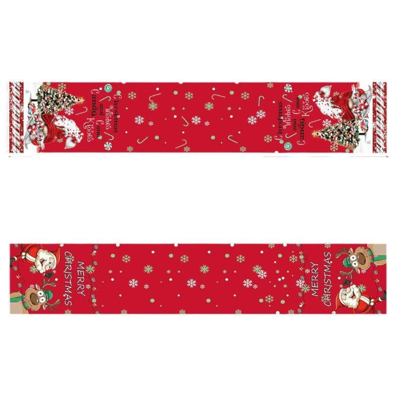 

Table Runners Christmas Navidad Table Cover Tablecloth Santa Elk Delicate Christmas Decoration XmasGifts