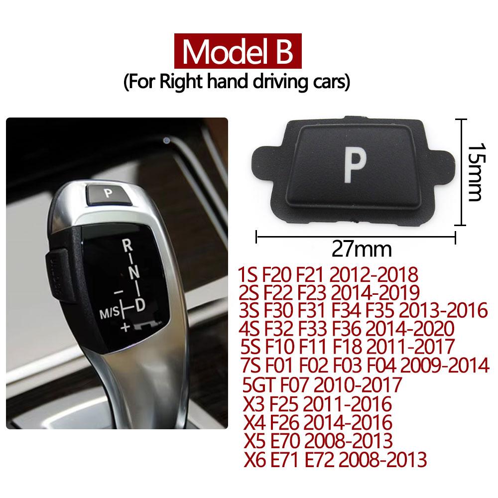 LHD RHD Car Gear Lever Auto Parking Button Letter P Button For BMW 1 2 3 4 5 7 X3 X4 X5 X6 E60 F20 F21 F30 F34 F36 F10 F11 F25