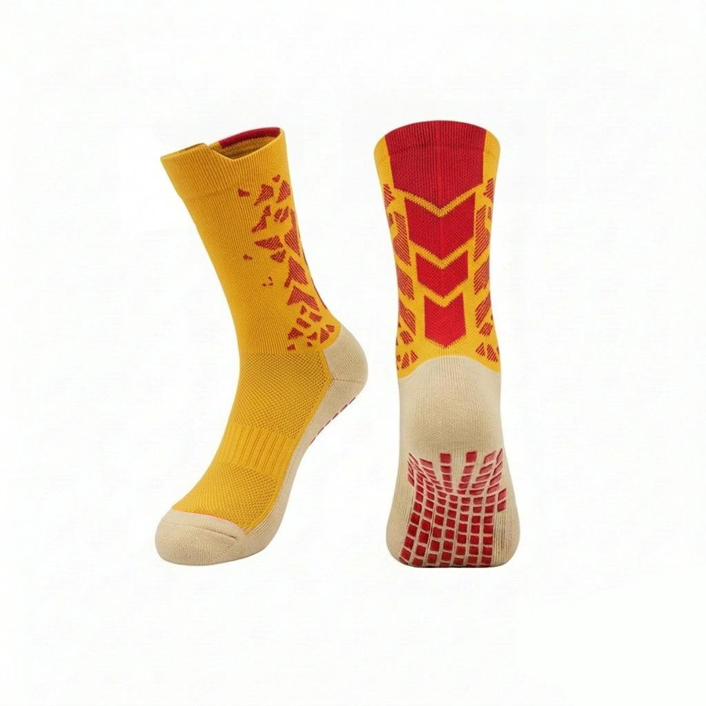Anti-Slip Breathable Mid-Calf Football Socks with Towel Bottom