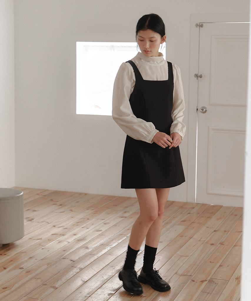 Laminez May Square Mini Dress - Black