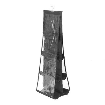 Hanger-type 8-compartment Bag Organizer with Handbag Storage