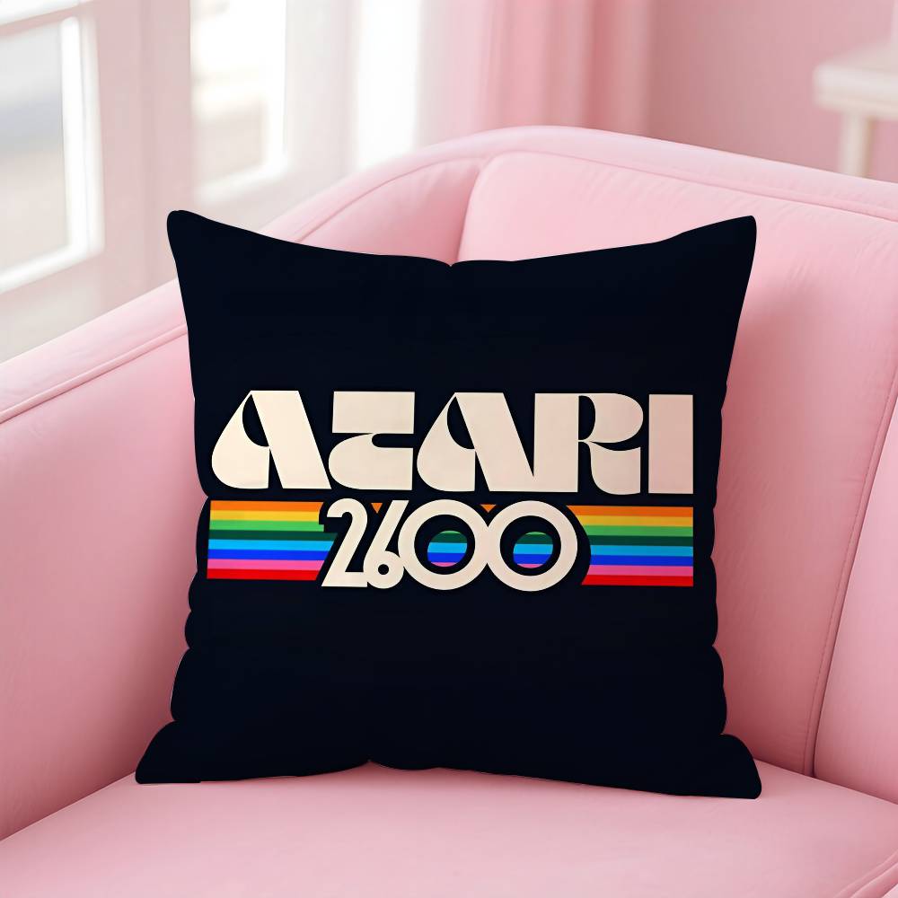 Hot A-Ataris Game Logo Pillow Case Anti-dustmite Pillowcase Invisible zipper silky short plush Sofa cushion cover