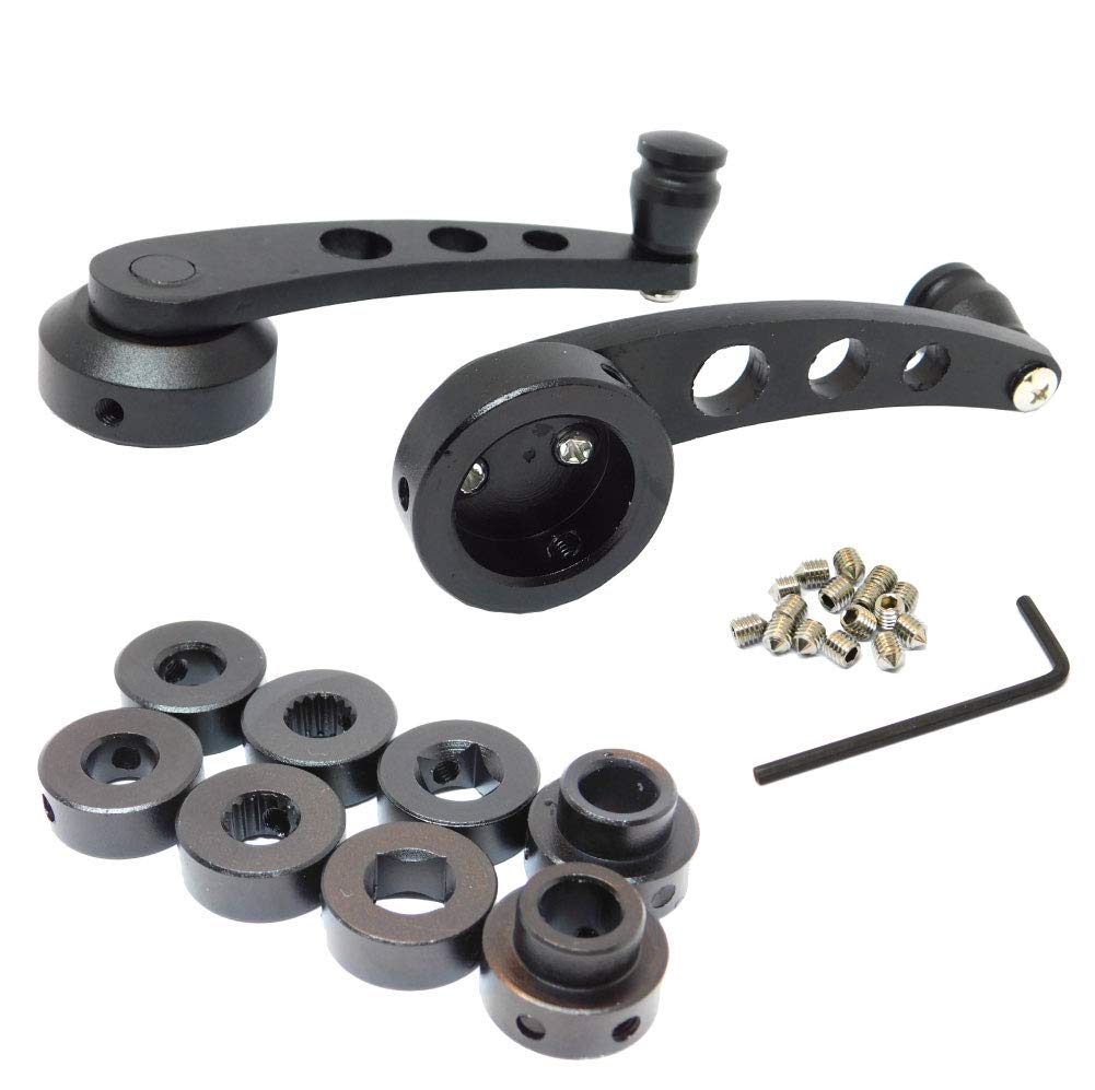 

morytrade Crank Handle Regulator Window Handle Sanitra Light Tiger Custom Parts Window Window Crank Car Aluminum Handle Black чёрный