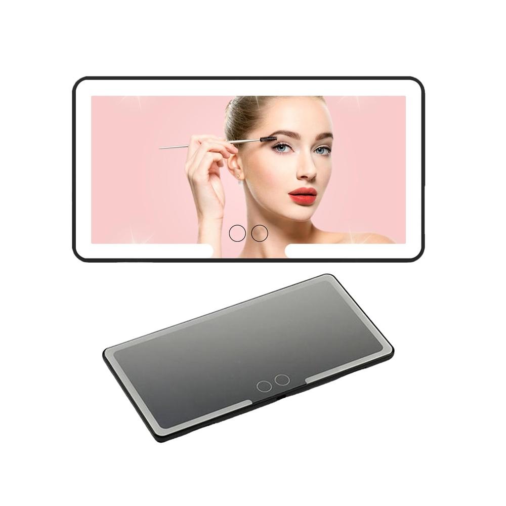 

Car Visor LED Vanityrror - Car Vanityrror with Light -Rechargeable Car Makeuprror with LED Lights & 3 Light Modes Makeuprror for Truck SUV Rear View