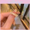 Elegant Korean Style Adjustable Copper Ring With Dazzling Rhinestones For Women