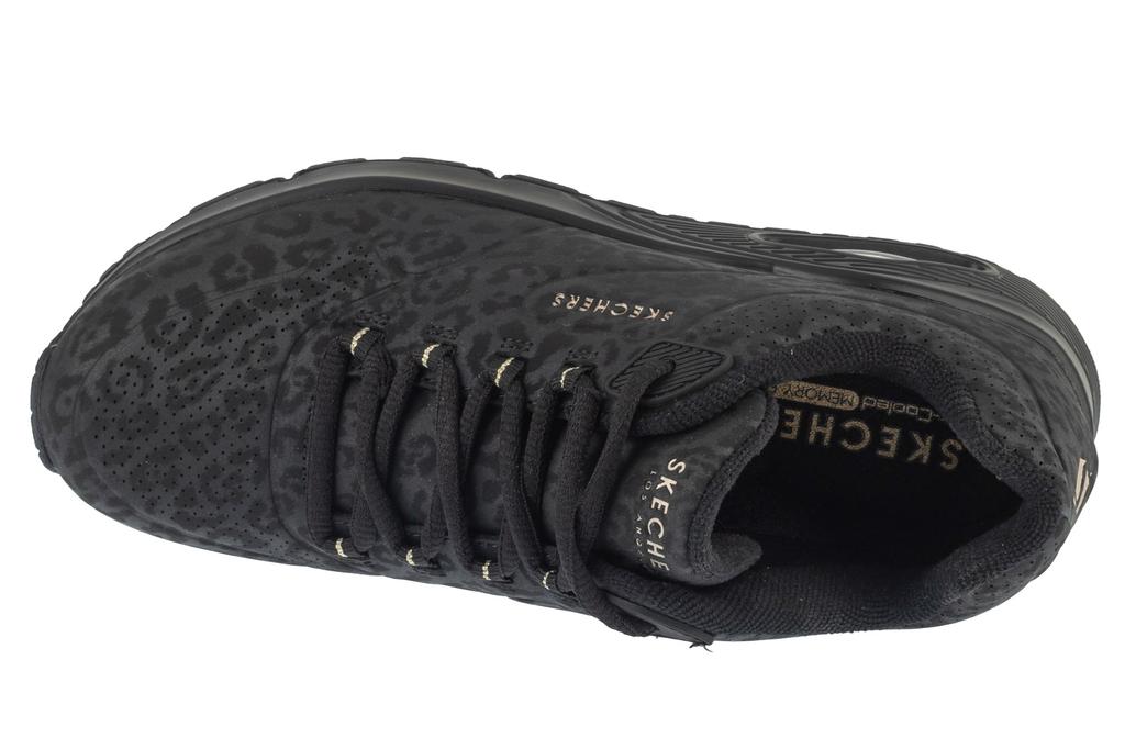 Skechers Uno Kat Neato, Womens Black Sneakers