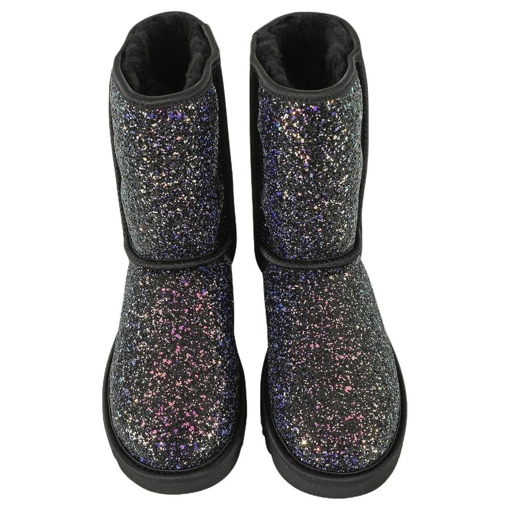 UGG CLASSIC SHORT COSMO Thermal Snow Boots Women's Black 1105390-BLK