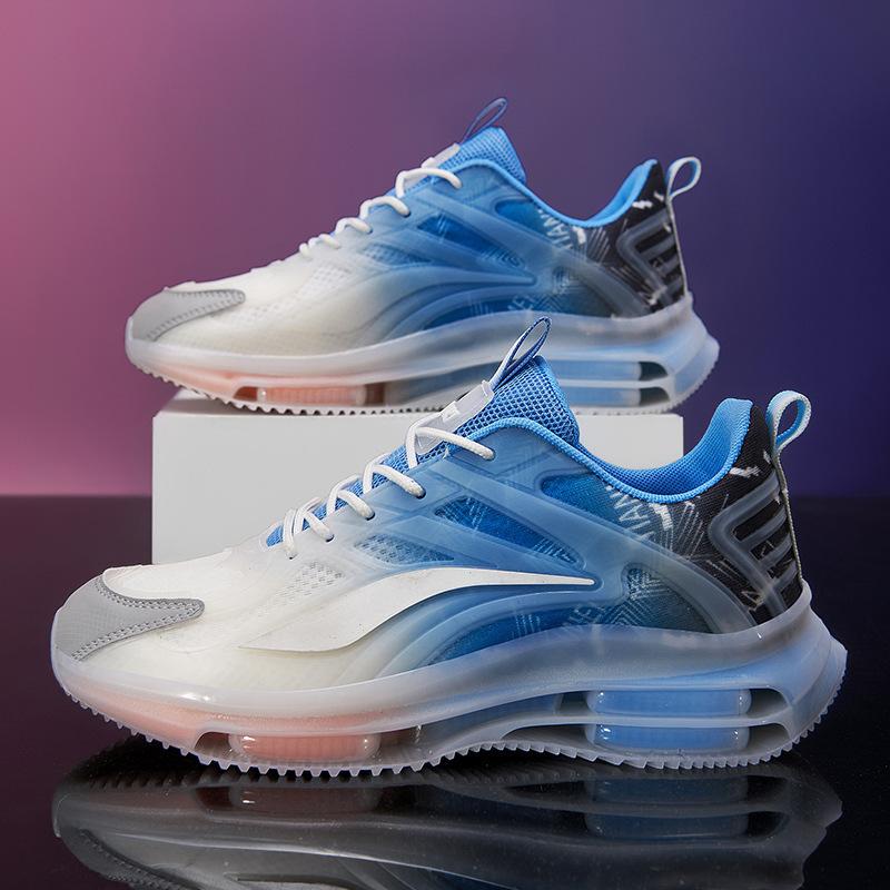 Large Size Spring and Summer Breathable Mesh Casual Sports Shoes Air Cushion Soft Sole Dad Trendy Shoes