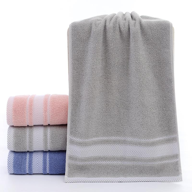 

Новое хлопковое полотенце для лица для домашнего использования, абсорбирующее хлопковое полотенце, студенческие полотенца 34см × 74см серый