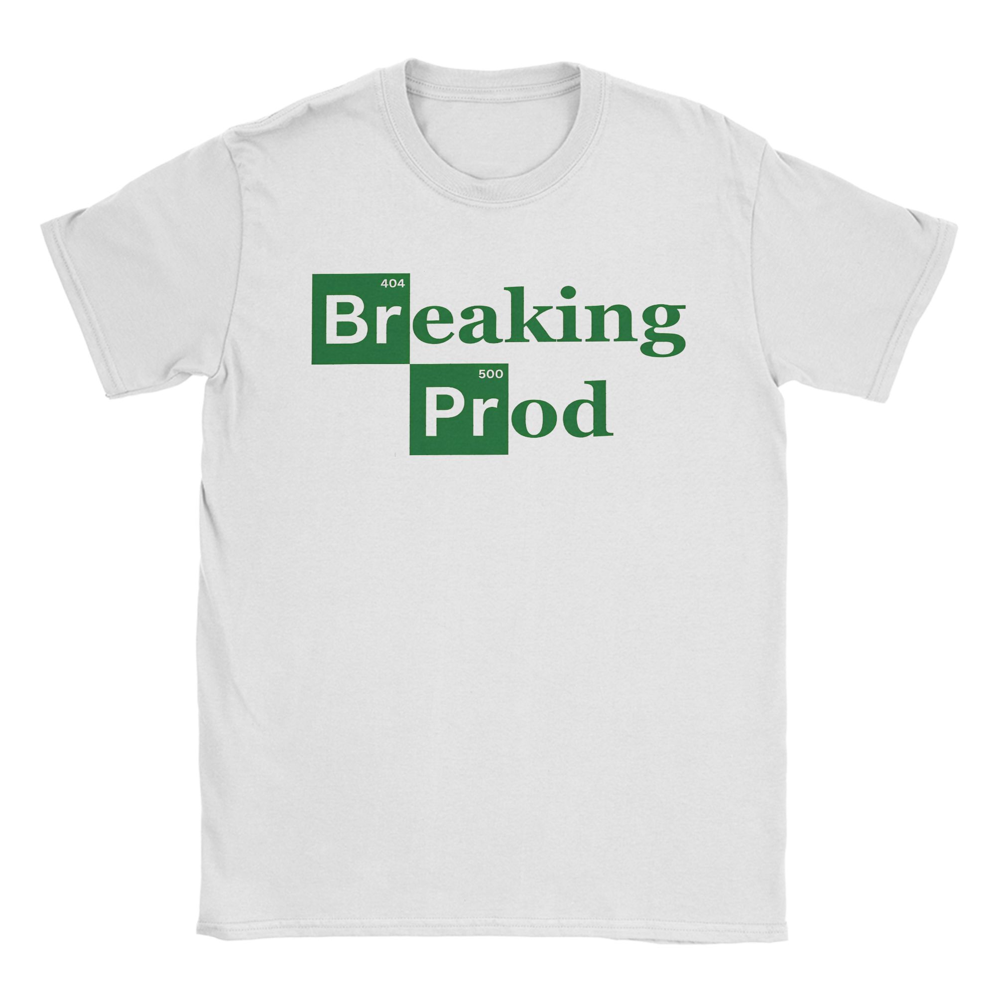 

Breaking Prod Funny Dev s Meme Tee Shirt for Men Women Gift Idea T Shirts Cotton Clothes 5XL різнокольоровий