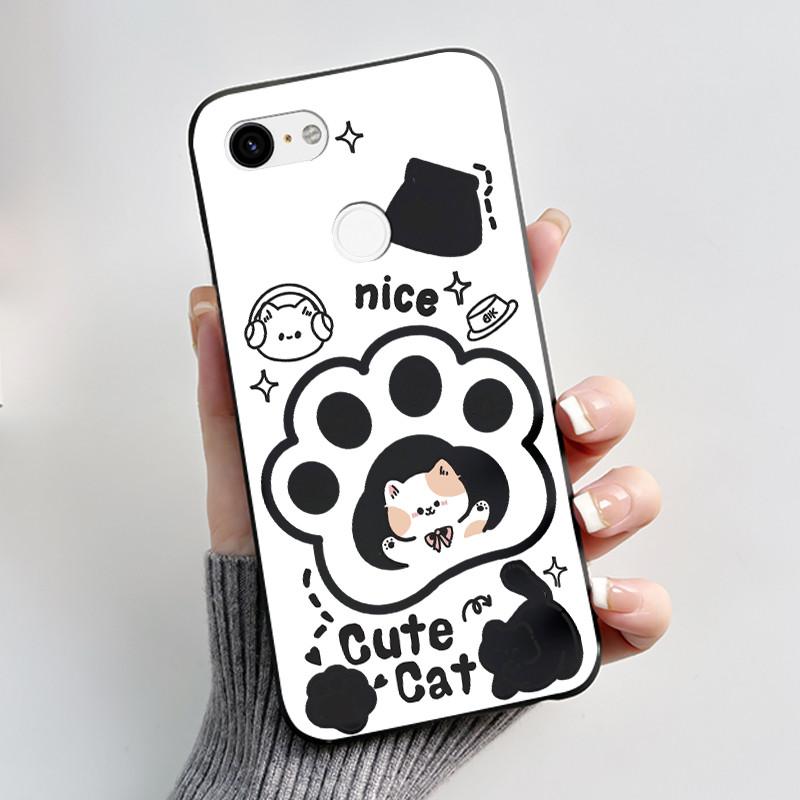 Husă Drăguță Pentru Google Pixel 3/Pixel 3XL Carcasă Imprimată Funda Pentru Google Pixel 3A XL Coque Husă Protectoare Carcasă Moale din Silicon