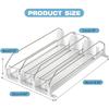 3/4 Grids Fridge Canned Beverage Organizer Spring Self-Sliding Soda Drink Can Dispenser for Kitchen Refrigerators Storage Shelf